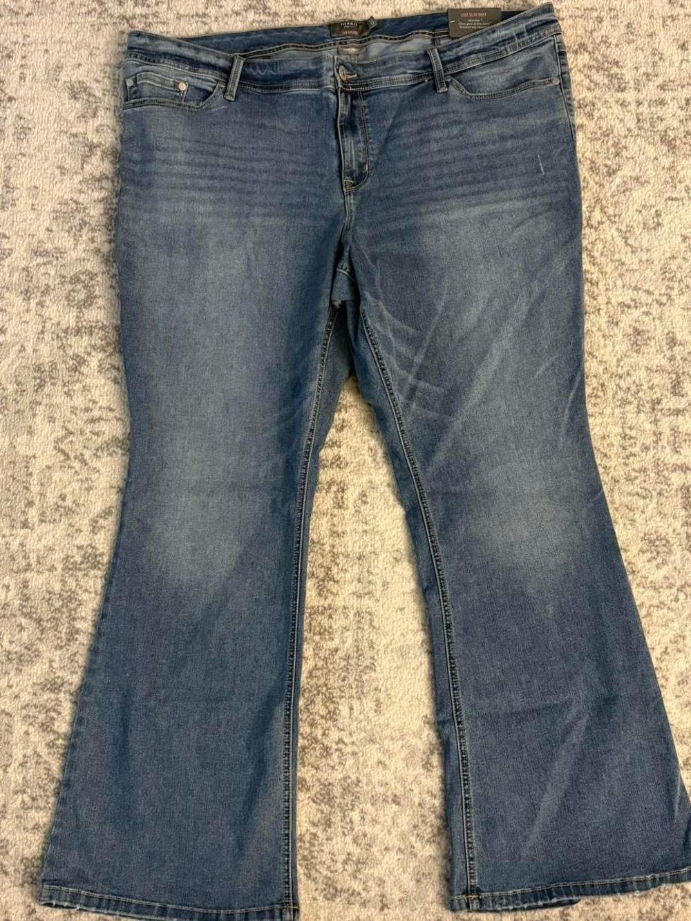 Women’s Torrid Luxe Slim Boot Super Stretch Blue Jeans Size 24R Brand New